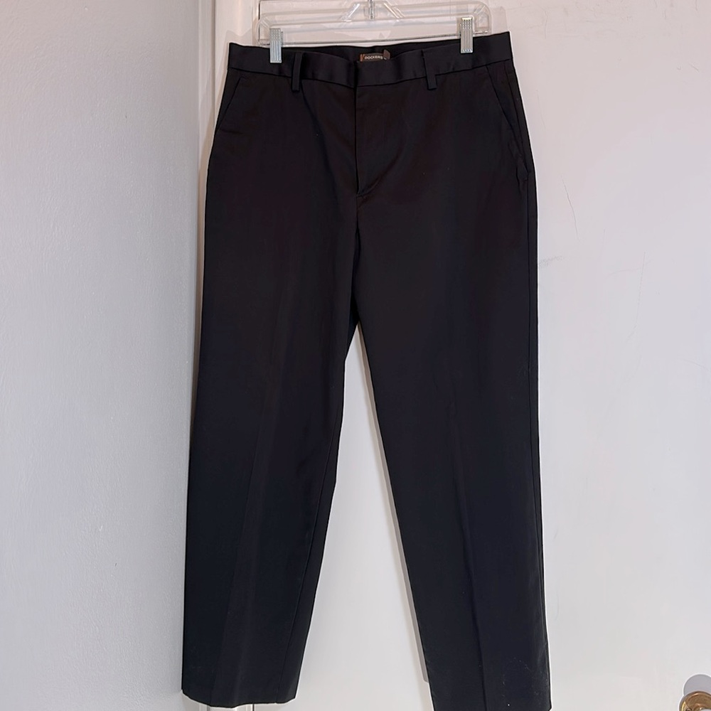 Dockers Flat Front Black Dress Pants 34x29 - Picture 5 of 10